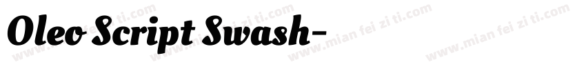 Oleo Script Swash字体转换